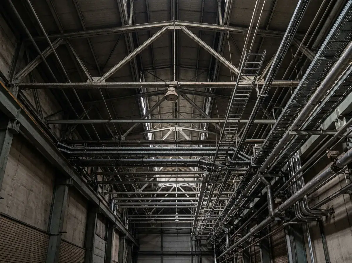 Large-volume halls with complex, hard-to-survey structures